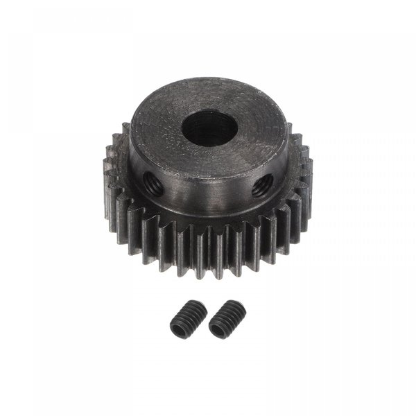 uxcell 1Mod 33T Pinion Gear 8mm Bore Hardened Steel Motor Rack Spur Gear with Step for RC Car Truck Buggy Gear Drive