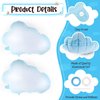 6 Pieces Cloud Balloons,White Cloud Foil Balloons,Cloud Balloons Baby Shower,Cute Cloud Shaped Balloons for Boys Girls Baby Shower Themed Party Birthday Party Wedding Decorations Supplies