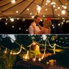 VMANOO Outdoor String Lights 25Ft Globe Patio Lighting Waterproof G40 Bulbs for Outside Yard Gazebo Party Wedding Tents Porch Garden Bistro Pergola Backyard Deck Hanging Indoor Balcony Decor Lights