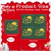 100 Pcs Christmas Napkins Team Naughty Nice Paper Napkin Disposable Nativity Gold Foil Santa Hat Napkin Red Green Guest Cocktail Napkin for Xmas New Year Holiday Party Decor (10 x 10 Inch)