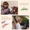 CHANDAT Flat Hair Clips 6 pcs Lay Down Claw Clips French Concord Hair Clips for Thick Hair Alligator Hair Clips for Thin Hair Duck Bill Hair Barrettes Hair Accessories for Women - Light