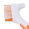 Denture Brush Denture Toothbrush Washing Brush Dual Head Safe Denture Washing Tools,Premium Hygiene Denture Brush False Teeth Brushing Tools for Denture Care Denture Tool Oral Care Orange