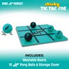 Dude Perfect Sticky Tic Tac Toe, Kids Tabletop Activity, for Family Game Night, Perfect for a Gift and Parties, 2 Players, Ages 4+