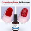 LOUINSTIC Gel Polish Remover, Gel Remover Kit Includes Cuticle Oil and Nail Polish Remover Tool No Soaking or Wrapping Removes Gel Polish in 2-5 Minutes