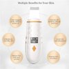 COREXPOWER Skin Scrubber face Spatula, LCD Screen Pore Scraper Pore Cleaner Blackhead Removal ultrasonic Pore Extractor - 4 Modes Skin Scrubber face Spatula espatula ultrasonica Facial Profesional