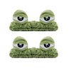Nawjue 2PCS Face Wash Headband Hairband with Frog Plush Headband Soft Face Shower Bath Hair Bands for Women (Green)