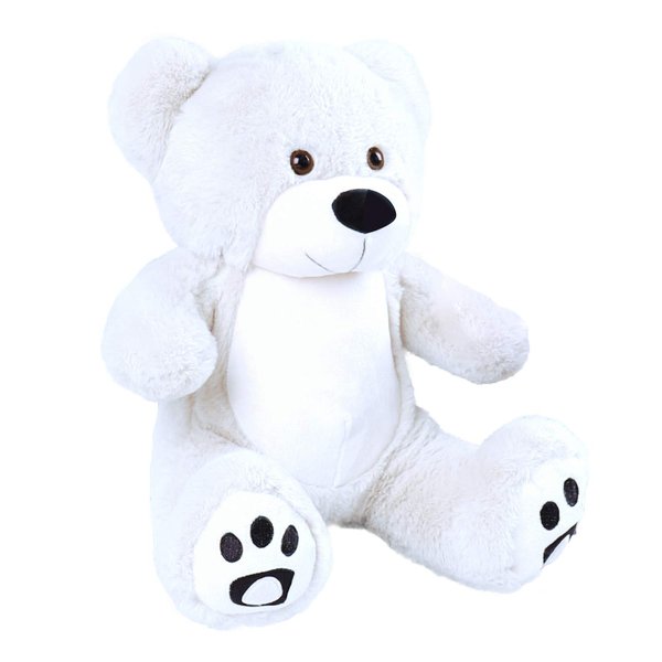 WOWMAX Cuddly Teddy Bear Stuffed Plush Animals Daney Teddy Bear Toy Doll for Birthday Valentine's Day Ivory 10 Inches