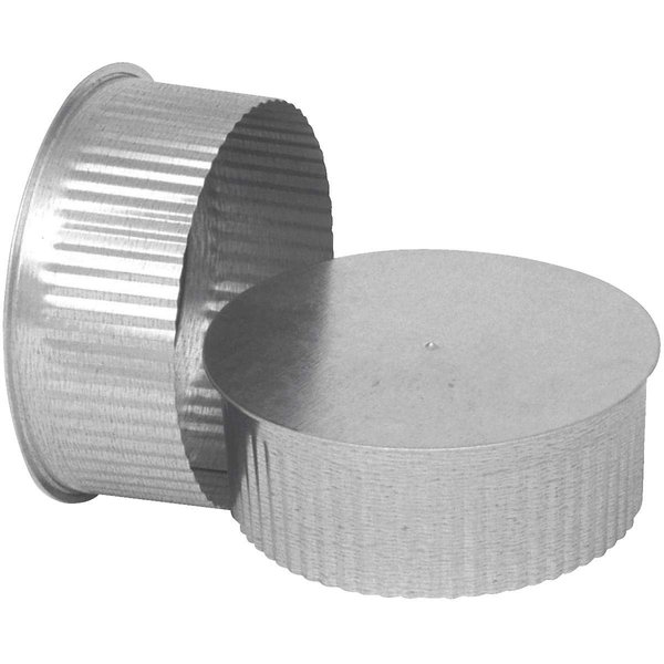 UNITED STATES HDW GV0736 Imperial Manufacturing Cap Plug 7" Galvanized 26 Ga