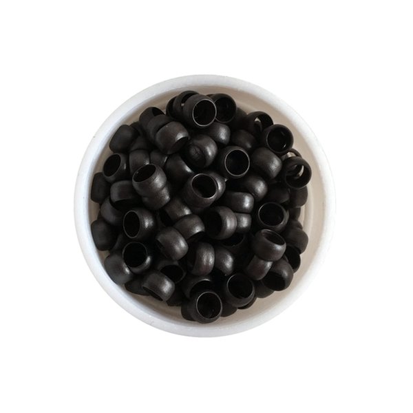 NOEYUN Nano Rings Non-Silicone Nano Beads 1000Pcs/lot for Hair Extensions (4.0mm, 3# Dark Brown)