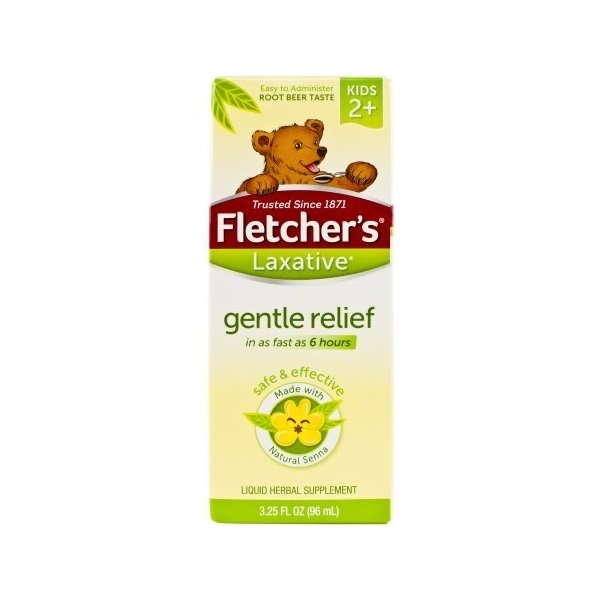 Fletcher's Liquid Laxative for Kids, Classic Root Beer, 3.25oz. Per Bottle (6 Pack)