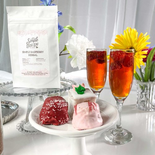 Simple Loose Leaf - Simple Raspberry Herbal - Premium Loose Leaf Herbal Tea - Caffeine Free - Rich and Sweet (4 Ounce)
