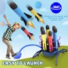 TOY Life Toy Rocket Launcher for KidsToy Rocket with 6 Foam Rockets and Refills Rocket Launcher for Kids 5-8-12 Shoot Up to 100 Ft Outdoor Toys Rocket Launcher Toy for Kid