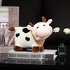 SMY LINUUE Cow Stuffed Animal Cute Soft Plush Cow Toy for Children's Birthday Gift 10.5 inch Cow Plush Toy