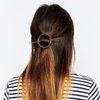 Gold Circle Hair Fork Metal Ponytail Hairpin Retro Hair Stick Minimalist Hair Clip Hair Accessories for Women Girls Long Hair
