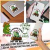 Funny Frog Sticker Set – 3 Pack of 2” Vinyl Decals – Y’All Mind If I Do Some Lollygagging, You’ve Yee’d Your Last Haw, The Horrors Persist But So Do I – Waterproof, Easy to Peel, Aesthetic Meme Gift