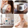 60 Pieces Tea Party Temporary Tattoos Birthday Party Decorations Supplies Favor, Teapot Teacup Cupcakes Tea Kettle Fake Tattoo Stickers for Kids Girls Boys Gifts