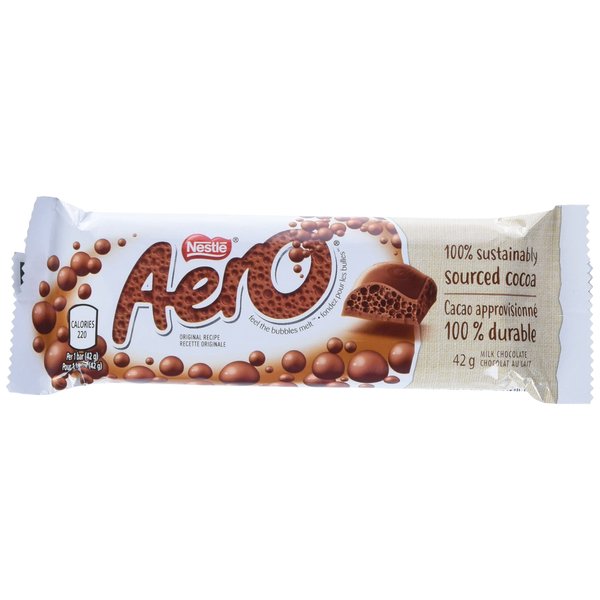 Nestle Aero Chocolate Bars | 24 x 42gram bars | Imported from Canada (Milk Chocolate)
