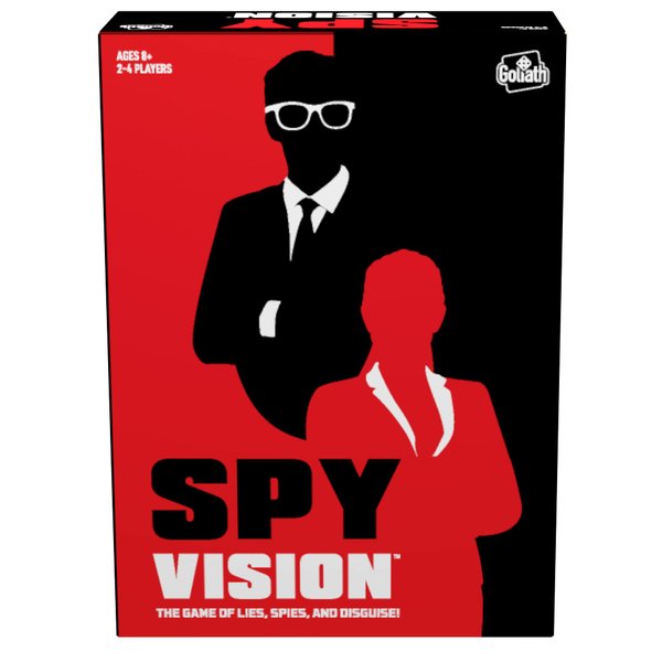 Goliath Spy Vision - Arrest The Spies Using Spy Revealing Glasses, Strategy Board Game - Ages 8 and Up, 2-4 Players , Black