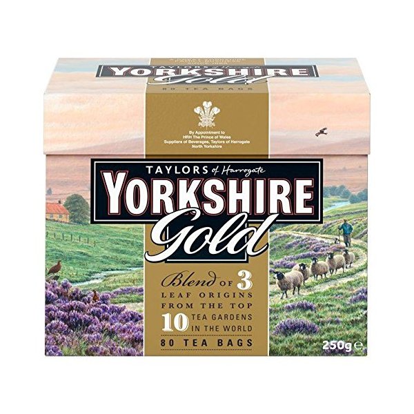 Taylors of Harrogate Yorkshire Gold Tea Bags 80 per pack - Pack of 2