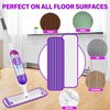 6 Pack Reusable Mop Pads Compatible with Swiffer PowerMop, Microfiber Pads Refills Machine Washable Up to 100 Times Wet Dry Use Suitable for All Floor Types