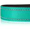 Joytale Reflective Dog Collar,Soft Neoprene Padded Breathable Nylon Pet Collar Adjustable for Medium Dogs,Teal,M
