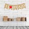 I Love Dad Banner Father's Day Decor Burlap Banner Happy Fathers Day Birthday Party Supplies Hanging Decorations Daddy's Day Gift