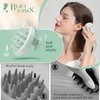 BEAUTLOHAS. Scalp Massager Shampoo Brush, Scalp Scrubber with Soft Silicone Bristles, Scrubber Scalp Exfoliator for Dandruff Removal，Hair Grouth,Wet Dry Hair Massager Brush for All Hair (Mint Green)