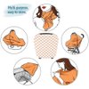 Little Jump Multi-use Baby Carseat Cover, Breathable Nursing Cover, High Stretchy Infant Carseat Canopy, Stroller Cover, Car Seat Covers for Bbies, Boys & Girls (Cream Checkered)