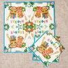 WERNNSAI Hawaiian Luau Party Supplies - 50PCS Tropical Tiki Aloha Party Napkins Disposable 3-Ply Luncheon Dinner Paper Napkins for Birthday Summer Pool Beach Party