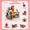 WULOBOOI Christmas Gingerbread House Advent Calendar Mini Building Set, 6 in 1 Xmas Ornaments Santa Claus Tree House Reindeer Sleigh Playset,337 Pieces Christmas Creative Gifts for Adults Girls Boys