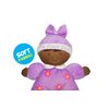 June Garden 9" My First Doll Hazel - Soft Plush Baby Doll with Rattle - Purple Outfit