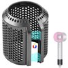 Magnetic Hair Dryer Filter Replacement for Dyson Supersonic HD01 HD03 HD08 HD15 Hair Dryer Attachment, Hair Dryer Strainer Mesh Repair Accessories (Metallic Gray)