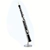Dselvgvu Miniature Oboe with Stand and Case Mini Musical Instrument Mini Oboe Miniature Dollhouse Model Christmas Ornament Home Decor (6.31")