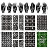 16 Sheets Henna Tattoo Stencils Kit Reusable for Women Girls and Kids, 130+ PCS Tattoo Templates,Temporary Indian Arabian Glitter Airbrush Tattoo Stencils for Face Body Paint DIY