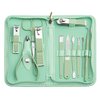 Manicure Pedicure Set - Nail Clippers Toenail Clippers Kit,Professional Manicure Kit Pedicure Kit,Nail Care Kit with,Green Travel Case, Set of 12