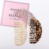 Hair Comb Wide Tooth Acetate Comb, Pocket Size Comb for Thick Curly Wavy Straight Hair, Hair Care, Detangling Comb, for Wet and Dry