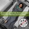 Frelaxy Sleeping Bag Liner, XL Travel Sheet & Camping Sheet for Backpacking, Hotel, Hostels & Traveling, Comfy & Easy Care, Full-Length Zipper/No Zipper, 4 Seasons Warm Cold Weather