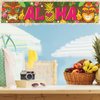OuMuaMua Hawaiian Luau Party Decorations, Aloha Party Decorations, Tiki Decorations Aloha sign with Lights for Summer Aloha Moana Hawaii Luau Party Decorations, Tropical Birthday Tiki Party Supplies