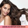 Leave-In Repair Hair Mask, Dry or Damaged Hair Mask Treatment, Repair Traight, Curly, Wavy, Thick, Thin Hair