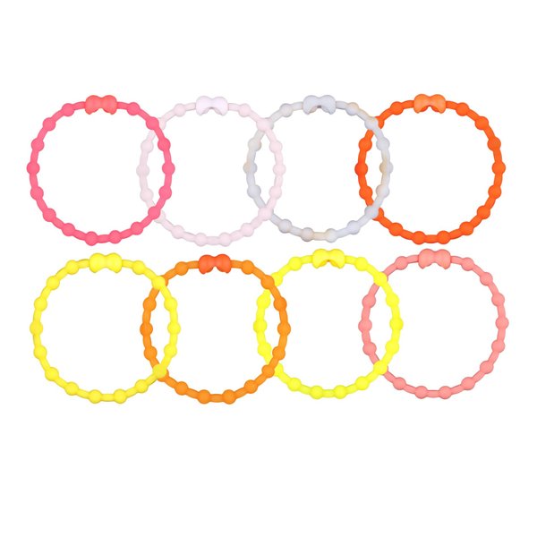 Citrus Groove Pack PRO Hair Ties: Easy Release Adjustable for Every Hair Type PACK OF 8