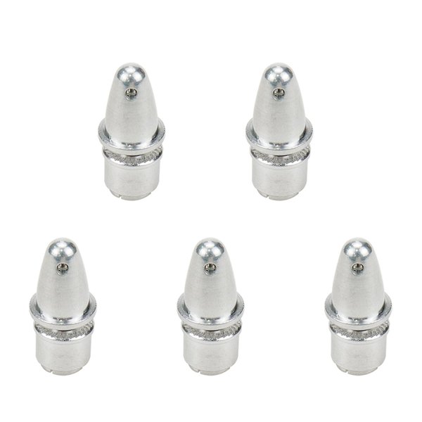 Mcredy 5Pcs RC Aluminum Bullet Propeller Adapter Holder for Brushless Motor Prop (3.17mm Aperture and 5mm Output axle)