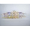 Generic Yellow purple and pink marbled hair claw clip medium fine hair