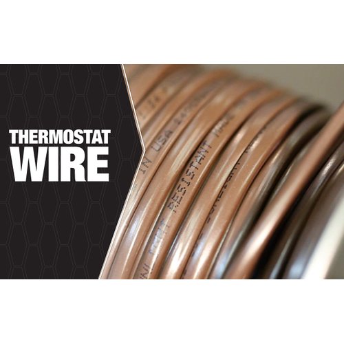 Southwire 64169622 5 Conductor 18/5 Thermostat Wire; 18-Gauge Solid Copper Class 2 Power-Limited Circuit Cable; 50-Feet; Brown