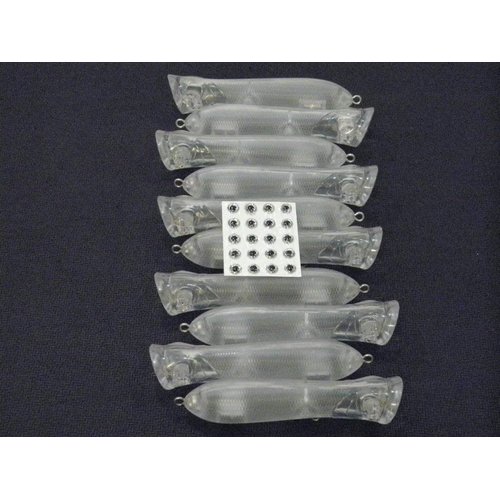 wLure 10 Blank Unpainted Minnow Crankbait Topwater Lipless Jerkbait Fishing Lures V3 (UPT683P10)