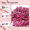 Nail Drill Bit, Corfulra Small Sanding Bands for Nail Drill with 3.1mm Mandrel Bit, 100pcs Newest 240 Fine Grit Nail File for Nature Acrylic Nails Cuticle Prep Nails，Pink