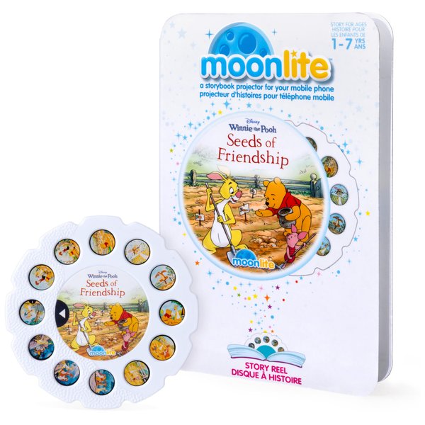 Moonlite Storybook Reels for Flashlight Projector, Kids Toddler | Disney’s Winnie The Pooh: Seeds of Friendship | Single Reel Pack Story for 12 Months and Up