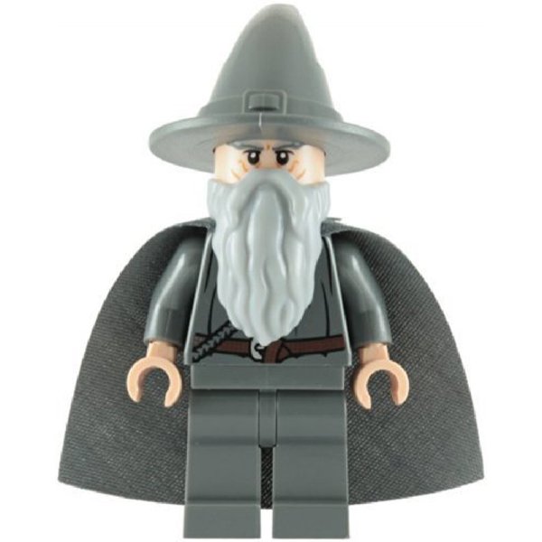 LEGO The Lord of The Rings: Gandalf The Grey Mini Figure with Grey Cap