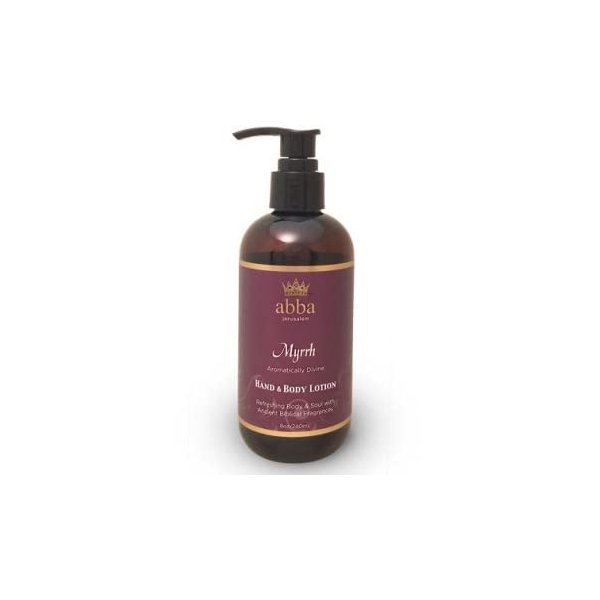 Abba Oil Body Lotion - Myrrh (8 oz with pump) 1 pk 8 Ounce