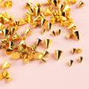 12 Grids Mini Metal Rivet Punk Nail Charms Gold Silver Black Cone Nail Art Studs Alloy Spike Studs Nail Jewels Nail Nail Charms for Acrylic Nails Decoration Accessories