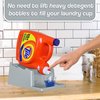 Skywin TidyFriend No-Spill Liquid Laundry Detergent Dispenser Holder, Laundry Soap Dispenser Holder with Drip Tray for Laundry Room Organization (No Strap, Grey)